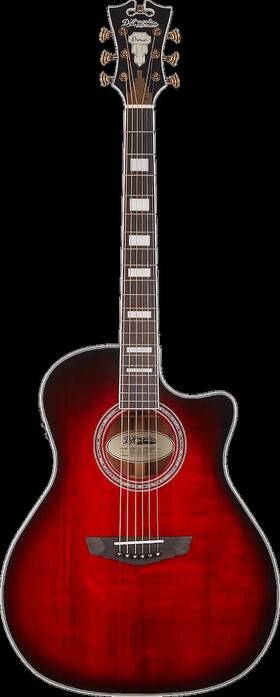 Dapg200tbcbaps Dangelico Guitars Dftangelico Premier Gramercy Acoustic-electric Guitar - Trans Black Cherry Burst