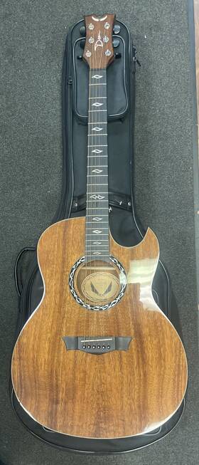 Dean 197881223403 Exhibition Koa Acoustic-electric Guitar Natural