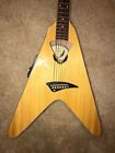 Dean Acoustic Guitar Rare Natural Finish Flying
