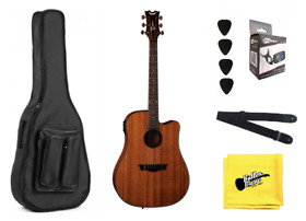 Dean Ax Dce Mahogany Dreadnought Acoustic Electric Guitar With Tuner Bag And More