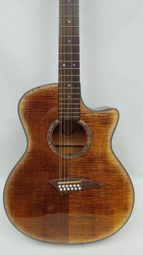 Efm12 Dean Exotica Tge 12 String Acoustic / Electric Guitar With Hard Case