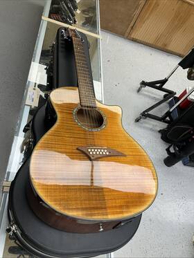 219969 Dean Emf12 Acoustic Electric Twelve String Guitar With Hard Case