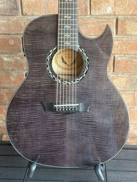Dean Guitars 194744712975 Exhibition Ultra 7-string Acoustic Electric Guitar Usb Equipped 2015