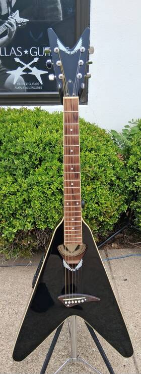Dean Vc0-bk Vco-cbk Electric Acoustic Flying-v Guitar Black