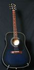 Dg-22s Fender Blue Acoustic Electric Guitar With Case