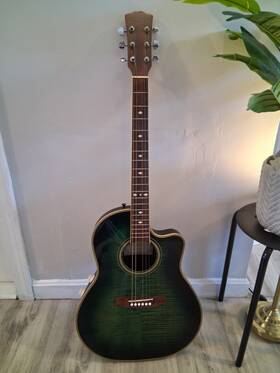 J-10et Dillion Limited Edition Acoustic-electric Guitar Green 6-string