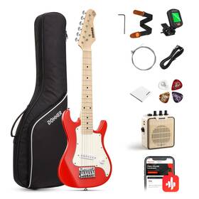 B09bzd8vdn Donner 30 Inch Kids Electric Guitar Beginner Kits St Style Mini