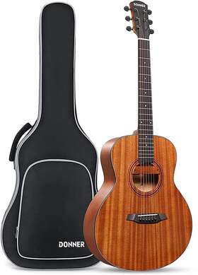 Ec1756 Donner 36 Inch Acoustic-electric Guitar 3/4 Size Mahogany Wood Guitars Refurb