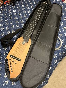 Ec1780 Donner Hush I Acoustic Electric Guitar With Gig Bag Strap Headphones Travel