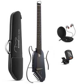 Donner Ec1782 Hush I Headless Electric Acoustic Guitar With Headphone Silent Pratice