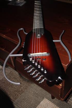 Ec1783 Donner Hush-i Acoustic Electric Guitar For Travel With Gig Bag Headphones Tuner