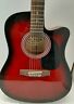 Drn979 Rds Jameson Guitars Full Size Red Acoustic Guitar By