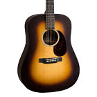 Dx1aemacassarburst Martin Macassar Burst Series Dreadnought Acoustic Electric Guitar