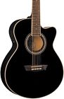 Ea12b Washburn Festival Acou Cutaway Electric Mini Jumbo Guitar 801128720418
