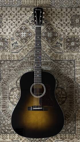 E1ss-dlx-sb Eastman 846940061394 Acoustic Electric Guitar With Gig Bag And Free Pro Setup