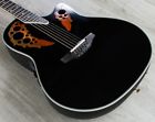 2078ax-5 Econtour-blk-ob Ovation Ax Deep Contour Guitar Black Case Open 736021261594
