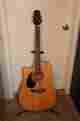 Ef340c Takamine Left Handed Standard Dreadnaught Cutaway Electric Acoustic