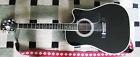 Ef341c Takamine Dreadnought Six String Electric Acoustic Guitar Black Gloss