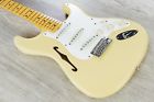 Ejtl-stmn-wht-1 Fender Eric Johnson Thinline Stratocaster Strat Guitar Vintage White