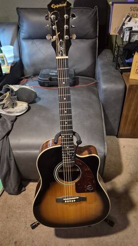 Aj-220scevs Epiphone 6-string Right-handed Acoustic-electric Guitar