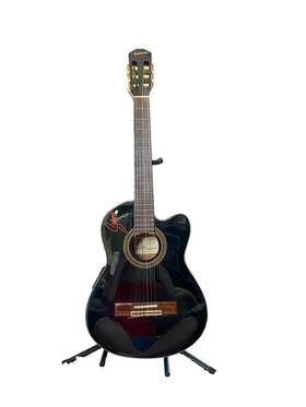 Ce-70 Epiphone 1997 Rare Selena White Rose Electric-acoustic Guitar Usa Based