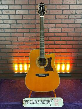 Dr500mce-1203-u Epiphone 2015 Masterbuilt Dr-500mce All-solid-wood Acoustic-electric Guitar W