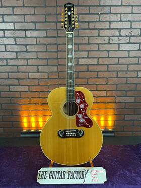 Ej212-0421-u Epiphone 1994 By Gibson Ej 212- Natural Super Jumbo - Rare Made In Korea