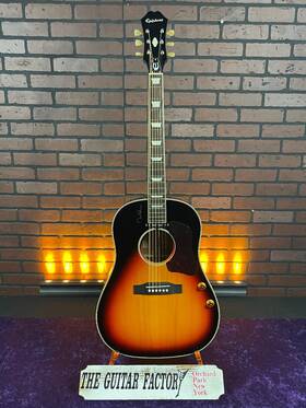 Johnlennonej160e-1123-u Epiphone John Lennon Ej-160e Artist Series - Vintage Cherry Sunburst With Hard