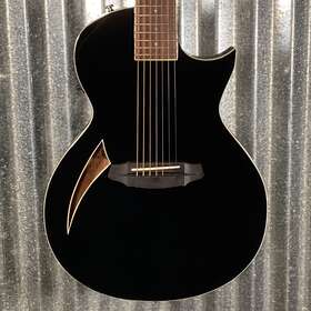 0854 Esp 799493250060 Ltd Thinline Tl-7 7 String Acoustic Electric Black Guitar And Case #0854 Used