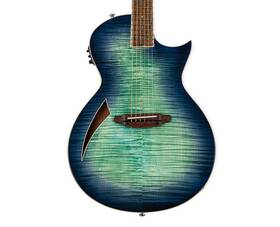 Ltl6fmaqmb Esp Ltd Tl-6fm Thinline Flame Maple - Aqua Marine Burst B-stock