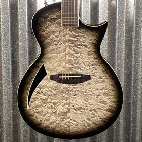 Tl6qmchb Esp Ltd Tl-6 Quilt Charcoal Burst Acoustic Electric Guitar #0662 Used