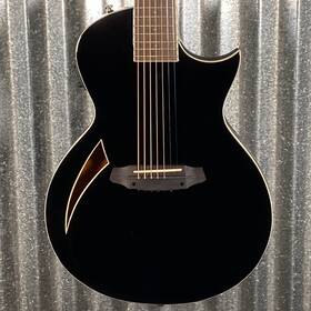 Tl7blk Esp Ltd Tl-7 7 String Acoustic Electric Thinline Black Guitar #0090 Used