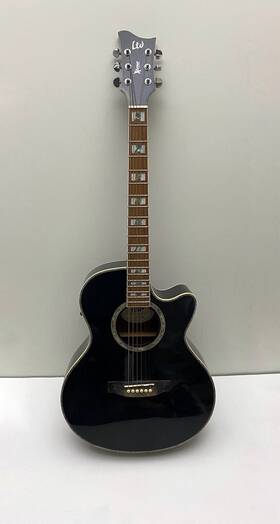 Xac-10 Esp Ltd X-tone Acoustic Electric Guitar Gloss Black Spruce Top With Tuner
