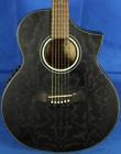 Ew10ase-obk Ibanez Exotic Wood Figured Ash Acoustic Electric Guitar