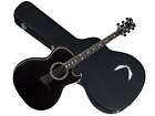 Ex Bks Dean Exhibition Thinbody Guitar New Black 814064029361