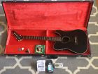 Au790 F Kramer Ferrington Black Acoustic Electric String Guitar Usa Made Case