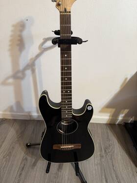 090337 Fender Stratacoustic Original Acoustic-electric Guitar Black 6-string