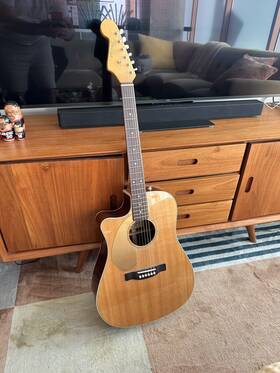 096-8025-021 Fender Sonoran Acoustic-electric Guitar California Series Sce Nat Lh Left Handed