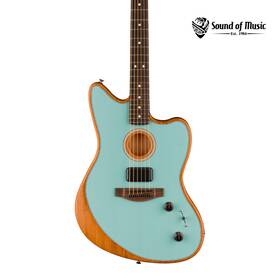 0972233183 Fender Acoustasonic Player Jazzmaster Rosewood Fingerboard With Gig Bag - Ice Blue