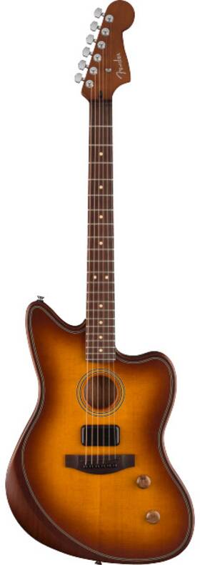 0973133542 Fender Acoustasonic Standard Jazzmaster Acoustic Electric Guitar Honeyburst