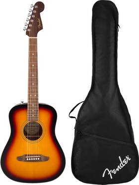 0974101100 Fender California Standard Redondo Mini With Bag Spruce Top 3-color Sunburs