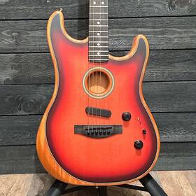 0us223722 Fender American Acoustasonic Stratocaster Usa Acoustic Electric Guitar - Sunburs
