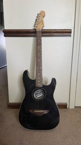 Fender 20041989 Stratacoustic Black Acoustic-electric Guitar 6 String Right-handed