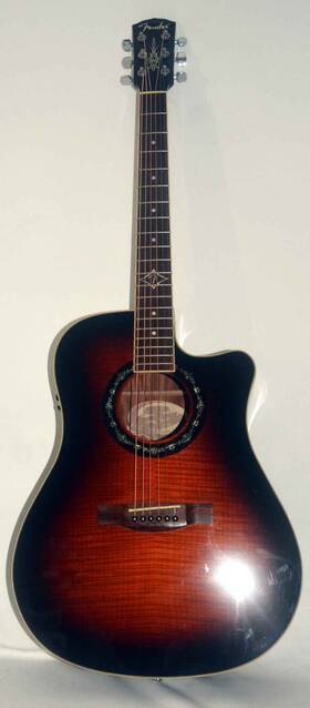 300ce3ts Fender T-bucket Cutaway Acousticelectricguitar Clean Cond. Rrhardcase