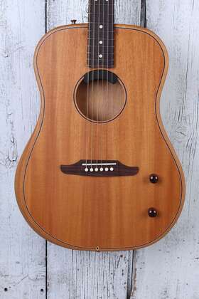 Fender 717669537609 Highway Series Mahogany Dreadnought Acoustic Electric Guitar With Gig Bag