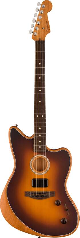 Fender 717669765880 Acoustasonic Player Jazzmaster Two-tone Sunburst With Gig Bag