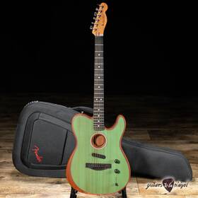 788594-acoustasonic Fender American Acoustasonic Telecaster With Gigbag Surf Green
