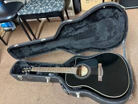 Fender 885978082353 Cd140sce Bk Dreadnought Acoustic Electric Guitar With Case Black Local Pu
