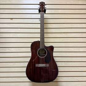 Cd140sce Fender 885978875504 Acoustic Guitar With Case All Mahogany