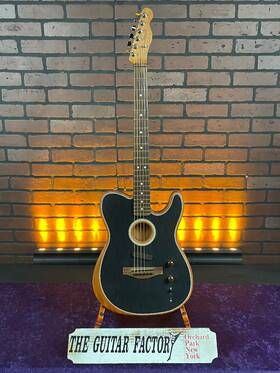 Fender 885978898039 2024 Acoustasonic Player Telecaster Rosewood Fingerboard Brushed Bla